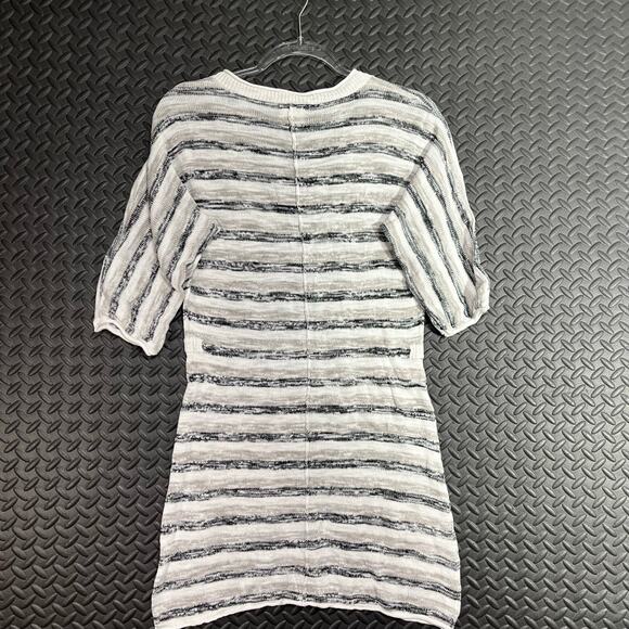 Converse One Star Knitted Sweater Dress Black White Stripped Womans Size Small - Picture 3 of 7